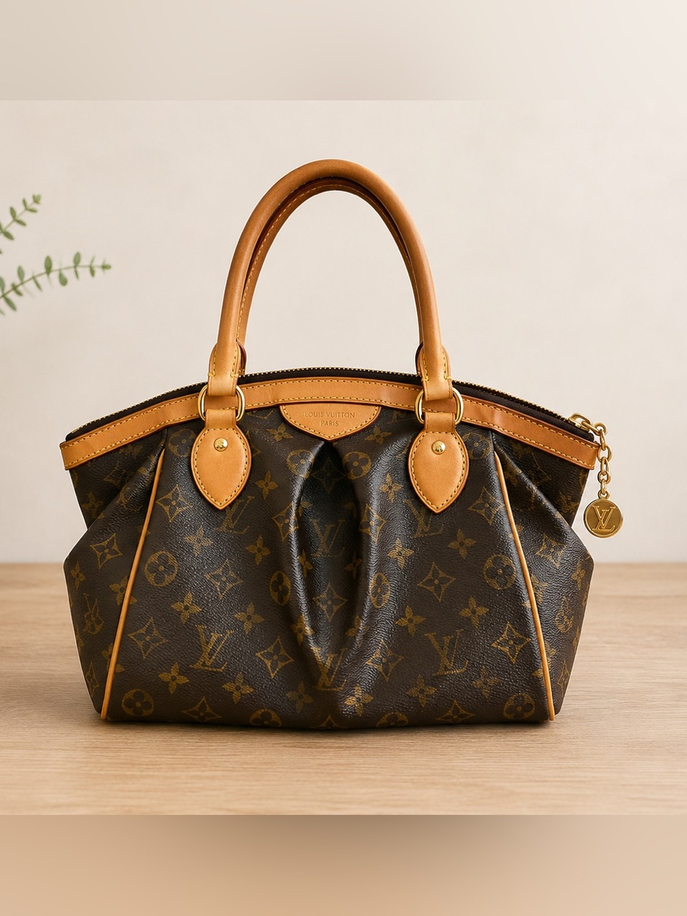 Authentic Louis Vuitton Tivoli PM Monogram Canvas Handbag